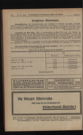 Verordnungs-Blatt für Eisenbahnen und Schiffahrt: Veröffentlichungen in Tarif- und Transport-Angelegenheiten 19230615 Seite: 18