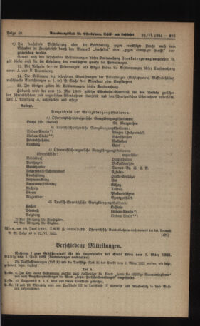 Verordnungs-Blatt für Eisenbahnen und Schiffahrt: Veröffentlichungen in Tarif- und Transport-Angelegenheiten 19230622 Seite: 7