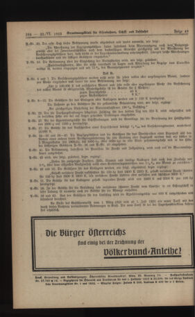 Verordnungs-Blatt für Eisenbahnen und Schiffahrt: Veröffentlichungen in Tarif- und Transport-Angelegenheiten 19230622 Seite: 8