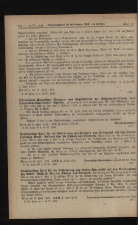 Verordnungs-Blatt für Eisenbahnen und Schiffahrt: Veröffentlichungen in Tarif- und Transport-Angelegenheiten 19230626 Seite: 2