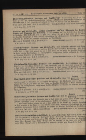 Verordnungs-Blatt für Eisenbahnen und Schiffahrt: Veröffentlichungen in Tarif- und Transport-Angelegenheiten 19230703 Seite: 2