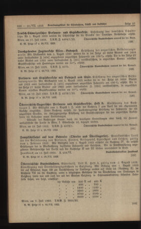 Verordnungs-Blatt für Eisenbahnen und Schiffahrt: Veröffentlichungen in Tarif- und Transport-Angelegenheiten 19230720 Seite: 2