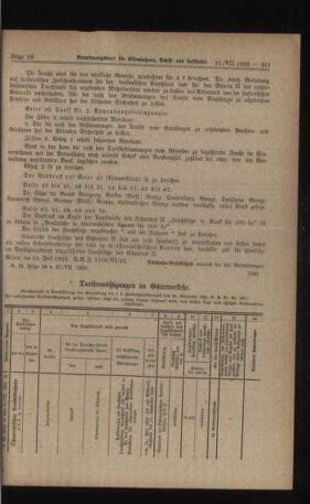 Verordnungs-Blatt für Eisenbahnen und Schiffahrt: Veröffentlichungen in Tarif- und Transport-Angelegenheiten 19230727 Seite: 7