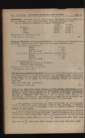 Verordnungs-Blatt für Eisenbahnen und Schiffahrt: Veröffentlichungen in Tarif- und Transport-Angelegenheiten 19230731 Seite: 4