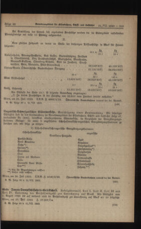 Verordnungs-Blatt für Eisenbahnen und Schiffahrt: Veröffentlichungen in Tarif- und Transport-Angelegenheiten 19230731 Seite: 5