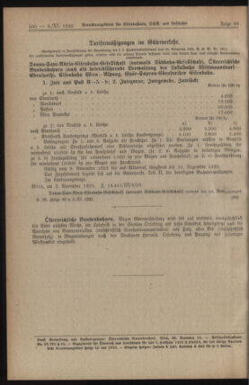 Verordnungs-Blatt für Eisenbahnen und Schiffahrt: Veröffentlichungen in Tarif- und Transport-Angelegenheiten 19231109 Seite: 4