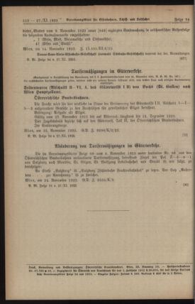 Verordnungs-Blatt für Eisenbahnen und Schiffahrt: Veröffentlichungen in Tarif- und Transport-Angelegenheiten 19231127 Seite: 2