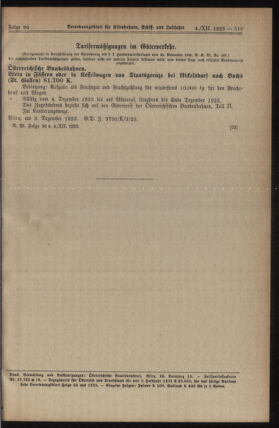 Verordnungs-Blatt für Eisenbahnen und Schiffahrt: Veröffentlichungen in Tarif- und Transport-Angelegenheiten 19231204 Seite: 3