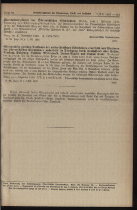 Verordnungs-Blatt für Eisenbahnen und Schiffahrt: Veröffentlichungen in Tarif- und Transport-Angelegenheiten 19231207 Seite: 3