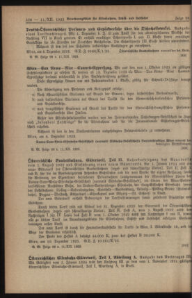 Verordnungs-Blatt für Eisenbahnen und Schiffahrt: Veröffentlichungen in Tarif- und Transport-Angelegenheiten 19231211 Seite: 2