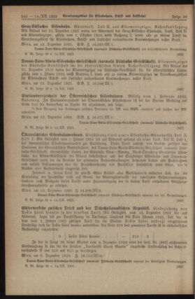 Verordnungs-Blatt für Eisenbahnen und Schiffahrt: Veröffentlichungen in Tarif- und Transport-Angelegenheiten 19231214 Seite: 14