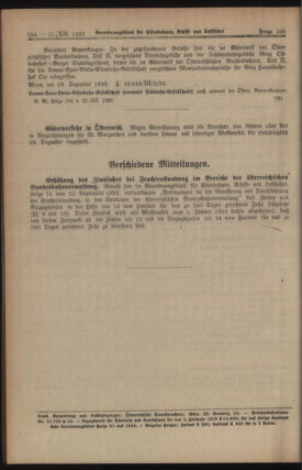 Verordnungs-Blatt für Eisenbahnen und Schiffahrt: Veröffentlichungen in Tarif- und Transport-Angelegenheiten 19231221 Seite: 8