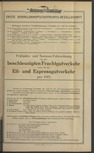 Verordnungs-Blatt für Eisenbahnen und Schiffahrt: Veröffentlichungen in Tarif- und Transport-Angelegenheiten 19231228 Seite: 15