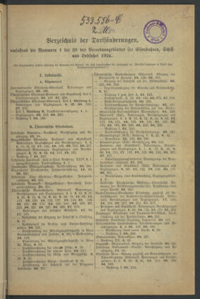 Verordnungs-Blatt für Eisenbahnen und Schiffahrt: Veröffentlichungen in Tarif- und Transport-Angelegenheiten 19231228 Seite: 19