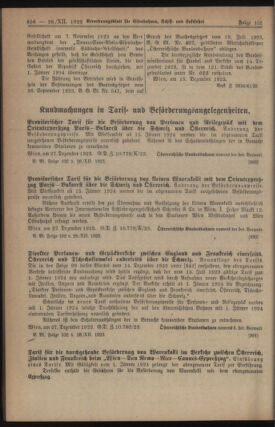 Verordnungs-Blatt für Eisenbahnen und Schiffahrt: Veröffentlichungen in Tarif- und Transport-Angelegenheiten 19231228 Seite: 2