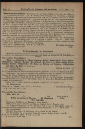 Verordnungs-Blatt für Eisenbahnen und Schiffahrt: Veröffentlichungen in Tarif- und Transport-Angelegenheiten 19231228 Seite: 7