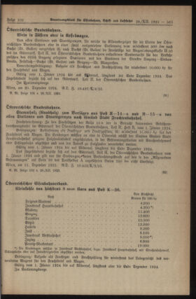 Verordnungs-Blatt für Eisenbahnen und Schiffahrt: Veröffentlichungen in Tarif- und Transport-Angelegenheiten 19231228 Seite: 9