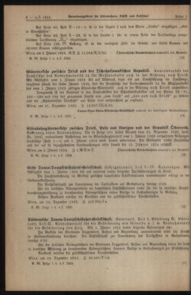 Verordnungs-Blatt für Eisenbahnen und Schiffahrt: Veröffentlichungen in Tarif- und Transport-Angelegenheiten 19240104 Seite: 6