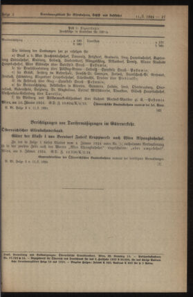 Verordnungs-Blatt für Eisenbahnen und Schiffahrt: Veröffentlichungen in Tarif- und Transport-Angelegenheiten 19240111 Seite: 9