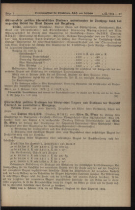 Verordnungs-Blatt für Eisenbahnen und Schiffahrt: Veröffentlichungen in Tarif- und Transport-Angelegenheiten 19240201 Seite: 9