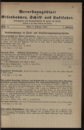 Verordnungs-Blatt für Eisenbahnen und Schiffahrt: Veröffentlichungen in Tarif- und Transport-Angelegenheiten