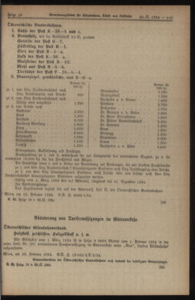 Verordnungs-Blatt für Eisenbahnen und Schiffahrt: Veröffentlichungen in Tarif- und Transport-Angelegenheiten 19240229 Seite: 7