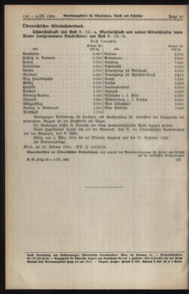 Verordnungs-Blatt für Eisenbahnen und Schiffahrt: Veröffentlichungen in Tarif- und Transport-Angelegenheiten 19240304 Seite: 6