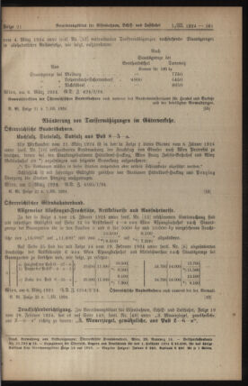 Verordnungs-Blatt für Eisenbahnen und Schiffahrt: Veröffentlichungen in Tarif- und Transport-Angelegenheiten 19240307 Seite: 5