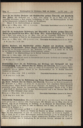 Verordnungs-Blatt für Eisenbahnen und Schiffahrt: Veröffentlichungen in Tarif- und Transport-Angelegenheiten 19240314 Seite: 3