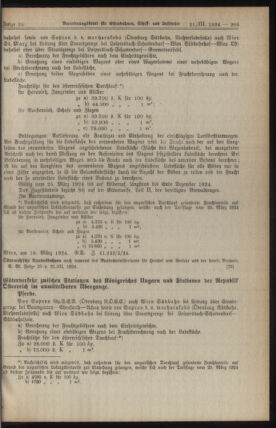 Verordnungs-Blatt für Eisenbahnen und Schiffahrt: Veröffentlichungen in Tarif- und Transport-Angelegenheiten 19240321 Seite: 19