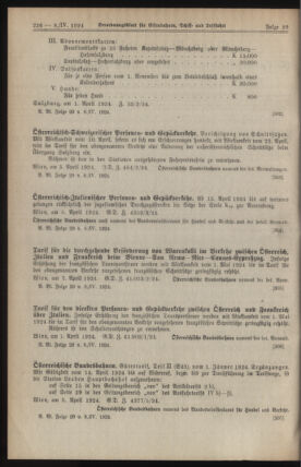 Verordnungs-Blatt für Eisenbahnen und Schiffahrt: Veröffentlichungen in Tarif- und Transport-Angelegenheiten 19240408 Seite: 2