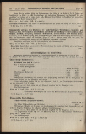 Verordnungs-Blatt für Eisenbahnen und Schiffahrt: Veröffentlichungen in Tarif- und Transport-Angelegenheiten 19240411 Seite: 6