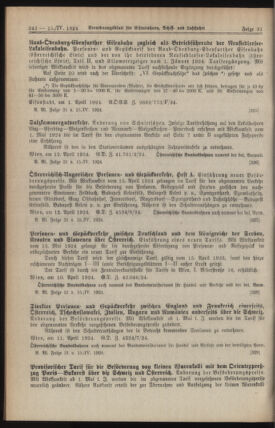 Verordnungs-Blatt für Eisenbahnen und Schiffahrt: Veröffentlichungen in Tarif- und Transport-Angelegenheiten 19240415 Seite: 2