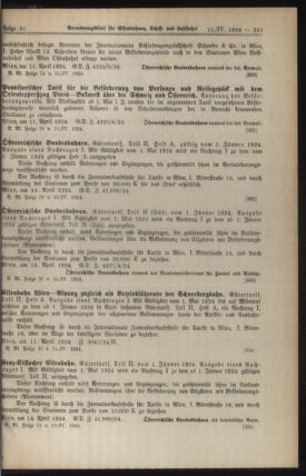 Verordnungs-Blatt für Eisenbahnen und Schiffahrt: Veröffentlichungen in Tarif- und Transport-Angelegenheiten 19240415 Seite: 3