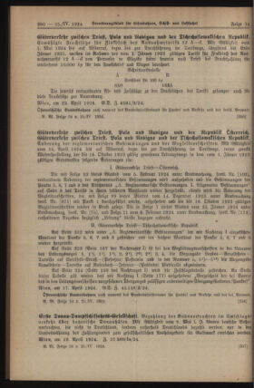 Verordnungs-Blatt für Eisenbahnen und Schiffahrt: Veröffentlichungen in Tarif- und Transport-Angelegenheiten 19240425 Seite: 2