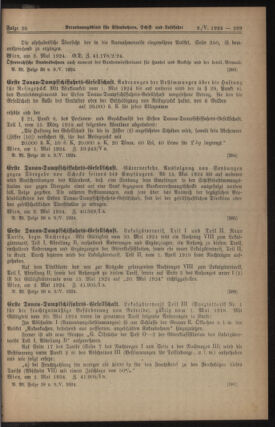 Verordnungs-Blatt für Eisenbahnen und Schiffahrt: Veröffentlichungen in Tarif- und Transport-Angelegenheiten 19240509 Seite: 3