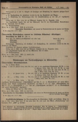 Verordnungs-Blatt für Eisenbahnen und Schiffahrt: Veröffentlichungen in Tarif- und Transport-Angelegenheiten 19240509 Seite: 5