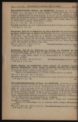 Verordnungs-Blatt für Eisenbahnen und Schiffahrt: Veröffentlichungen in Tarif- und Transport-Angelegenheiten 19240513 Seite: 2