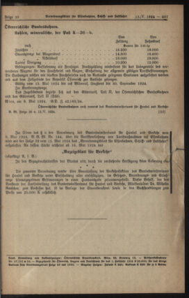 Verordnungs-Blatt für Eisenbahnen und Schiffahrt: Veröffentlichungen in Tarif- und Transport-Angelegenheiten 19240513 Seite: 5