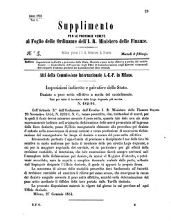 Verordnungsblatt für den Dienstbereich des K.K. Finanzministeriums für die im Reichsrate Vertretenen Königreiche und Länder 18550206 Seite: 5