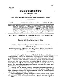 Verordnungsblatt für den Dienstbereich des K.K. Finanzministeriums für die im Reichsrate Vertretenen Königreiche und Länder 18560712 Seite: 1