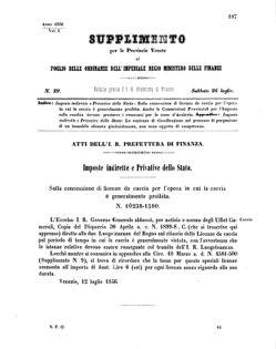 Verordnungsblatt für den Dienstbereich des K.K. Finanzministeriums für die im Reichsrate Vertretenen Königreiche und Länder 18560726 Seite: 5