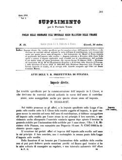 Verordnungsblatt für den Dienstbereich des K.K. Finanzministeriums für die im Reichsrate Vertretenen Königreiche und Länder 18561016 Seite: 1