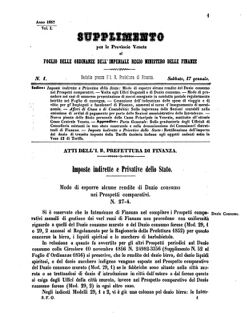 Verordnungsblatt für den Dienstbereich des K.K. Finanzministeriums für die im Reichsrate Vertretenen Königreiche und Länder 18570117 Seite: 1