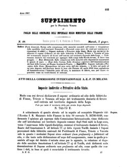 Verordnungsblatt für den Dienstbereich des K.K. Finanzministeriums für die im Reichsrate Vertretenen Königreiche und Länder 18570603 Seite: 1