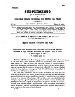 Verordnungsblatt für den Dienstbereich des K.K. Finanzministeriums für die im Reichsrate Vertretenen Königreiche und Länder 18570704 Seite: 1