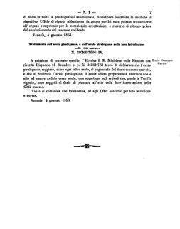 Verordnungsblatt für den Dienstbereich des K.K. Finanzministeriums für die im Reichsrate Vertretenen Königreiche und Länder 18580121 Seite: 7