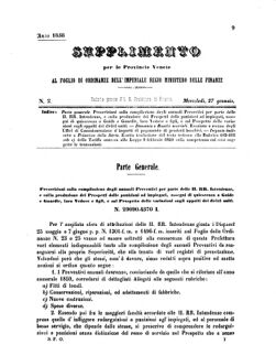 Verordnungsblatt für den Dienstbereich des K.K. Finanzministeriums für die im Reichsrate Vertretenen Königreiche und Länder 18580127 Seite: 1