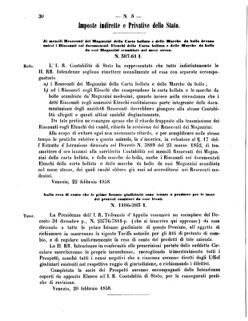 Verordnungsblatt für den Dienstbereich des K.K. Finanzministeriums für die im Reichsrate Vertretenen Königreiche und Länder 18580301 Seite: 20