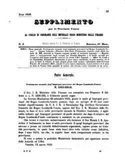 Verordnungsblatt für den Dienstbereich des K.K. Finanzministeriums für die im Reichsrate Vertretenen Königreiche und Länder 18580321 Seite: 1